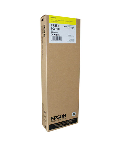 Genuine New Epson Yellow ink for DTG SC-F2000 F2100 SC-T7254 600ML - 第 1/1 張圖片