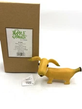 Enesco Home Grown Banana Dachshund Dog Figurine Retired #4012885 Box Rare