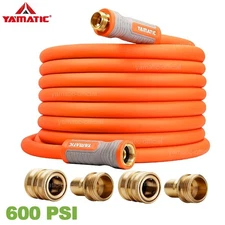 YAMATIC Garden Hose 5/8" Heavy Duty, Flexible Water Hose Swivel Connector