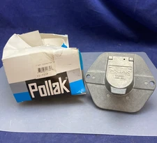 New Genuine Pollak 11-732P 7-Way Connector Socket With Faceplate Solid Pins