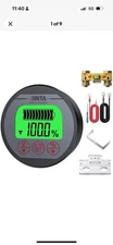 BINTA Battery Monitor with Shunt 8-120V 0-500A Voltmeter Ammeter Voltage Curr...