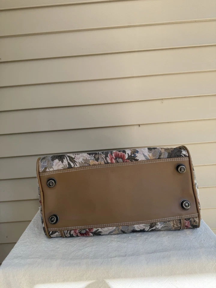 BOLSO DE LONA TAPIZ FLORAL MARCA OCIO ~ LLEVAR ~ BOLSA DE VIAJE ~ EQUIPAJE Foto 4 de 4