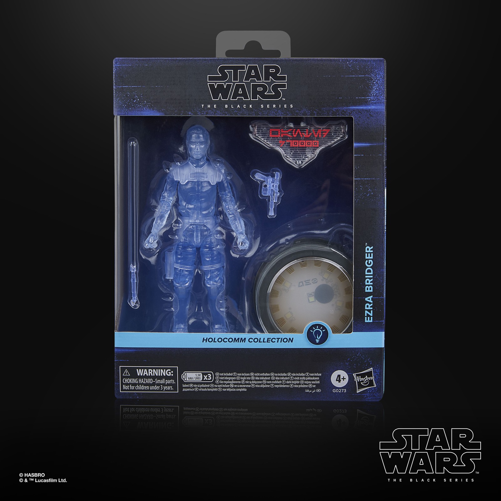 Figurine Star Wars Black Series Ezra Bridger Holocomm de 15 cm pour collectionneurs