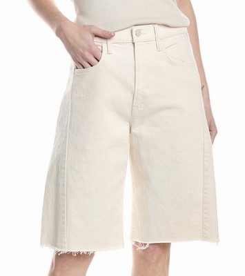 Mother The Half Pipe Bermuda Fray Act Natural Short Women s NWT SZ 29 MSRP $208