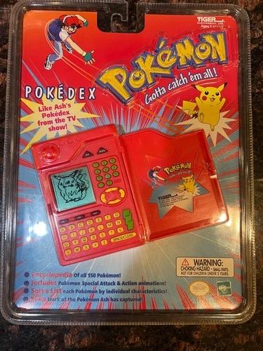 Vintage 1999 Tiger Pokemon Pokedex ToY original plastic