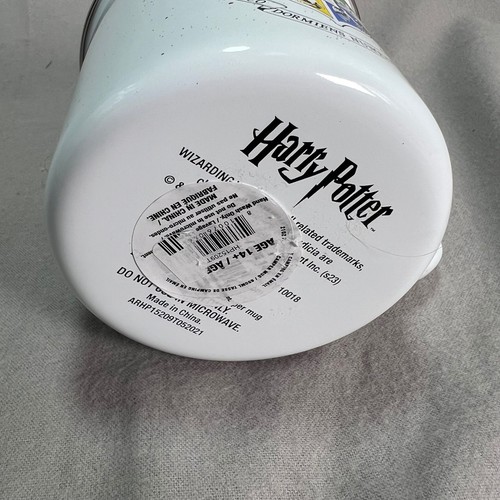 Tazza tazza campeggio smalto latta maculata Harry Potter Hogwarts Crest Houses 21 oz NUOVA - Foto 3 di 5