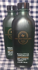 2-Pack NEW Eucalyptus Spearmint Body + Massage Oil 4 oz Bath & Body Works