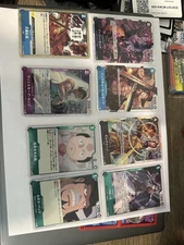 One Piece Trading Card LOT . Jolly Rogers, Holofoils