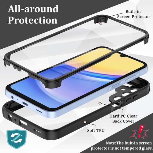 Samsung Galaxy A15 5G 6,5 pollici custodia protettiva colorata 360 tutto incluso - Foto 19 di 61