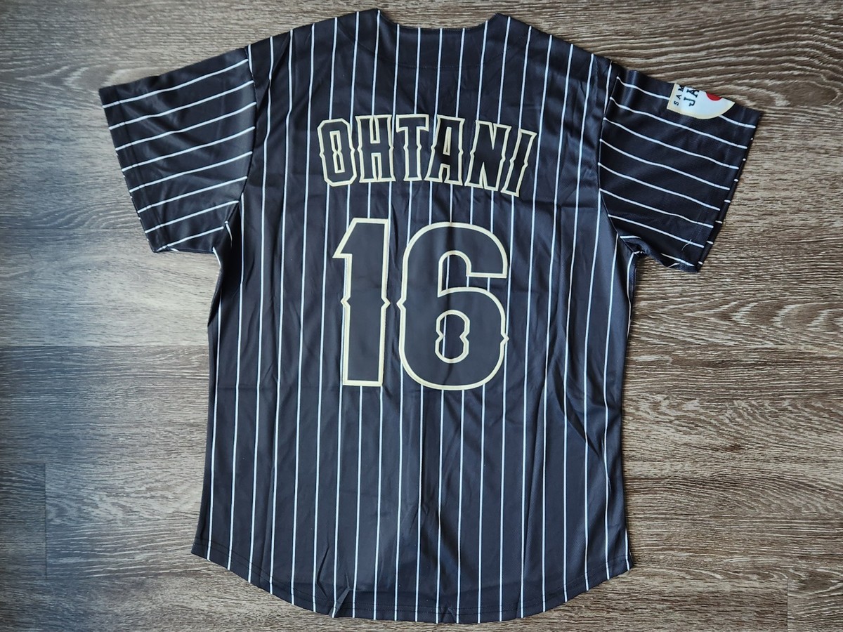 New Shohei Ohtani Japan Jersey Black Size Large FAST USA Shipping