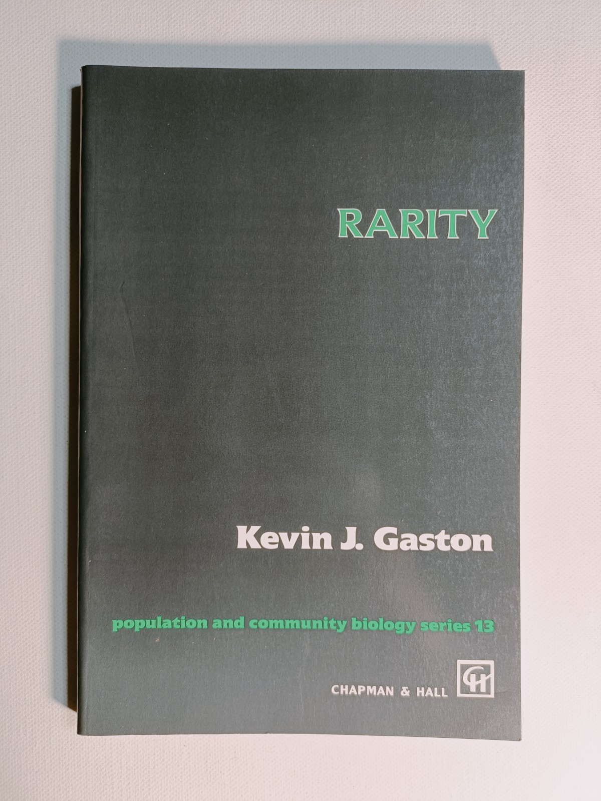 Rarity by Kevin J. Gaston 1994 paperback Chapman & Hall ecology biology