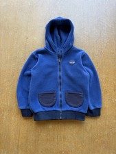Patagonia Deep Pile Blue Zip Up Fleece Jacket Outdoors Kids 5 Years
