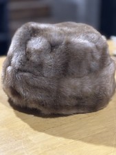 mink pillbox hat Vintage