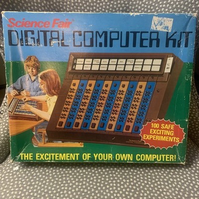 Vintage Science Fair Digital Computer Kit Cat. No. 28-218 Tandy Radio Shack 1977