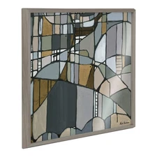 Kate and Laurel Blake Deco Nadeau 2 Framed Printed Acrylic Wall Art by Leah N...