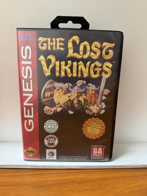 The Lost Vikings Sega Genesis 1993 Game and Case NO MANUAL Tested Working
