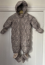 *NEW* GAP Girl SNOWSUIT with detachable GLOVES / FEET Animal Design 6-12 mths