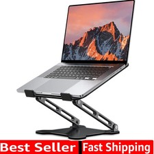 Adjustable Laptop Stand for Desk, Metal Foldable Laptop Riser, Ventilated Coo...