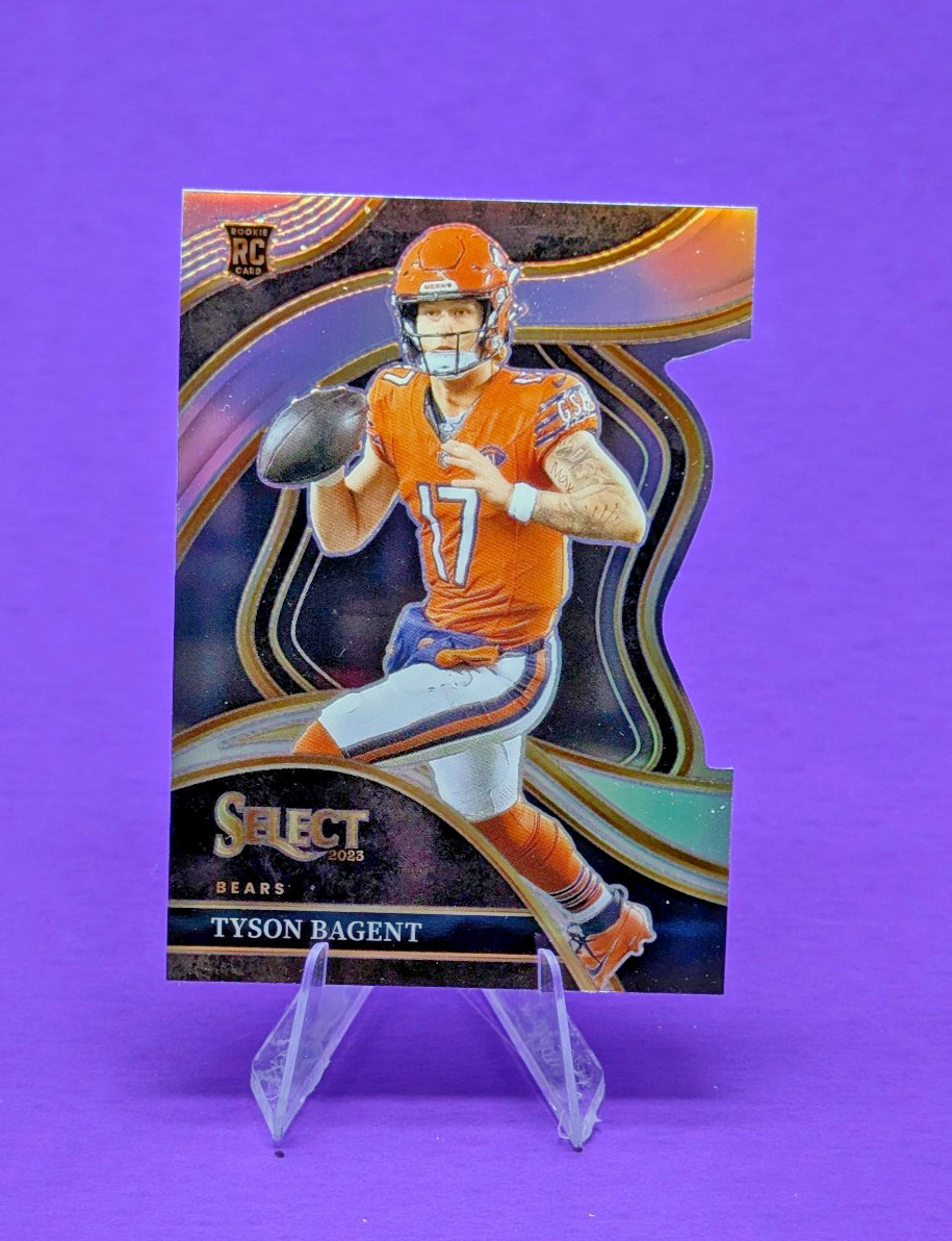 2023 Panini Select - Club Level Tyson Bagent #208 Silver Prizm Die-Cut (RC)