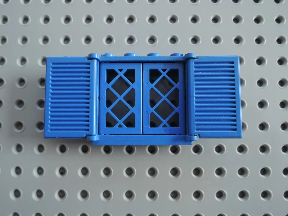 Lego 1 x Fenster 3853 blau 1x4x3 Sprossen blau Bootsfenster 2529 Laden 3856 blau - Bild 1 von 1