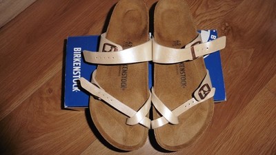 Birkenstock Mayari Graceful Pearl White Sandalen Normale W. Zehentrenner 42