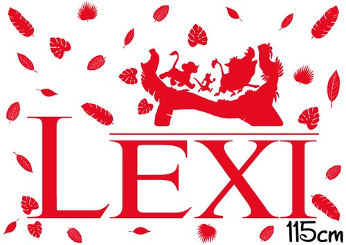 PERSONALISED DISNEY STYLE CUSTOM NAME VINYL STICKER DECAL LION KING 4 Kids Room - Picture 13 of 13
