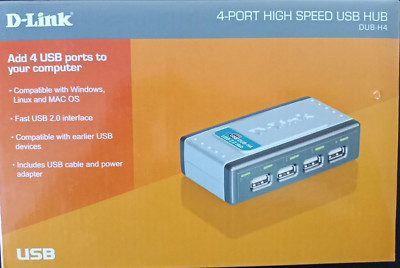 D-Link DUB-H4 mit Netzteil