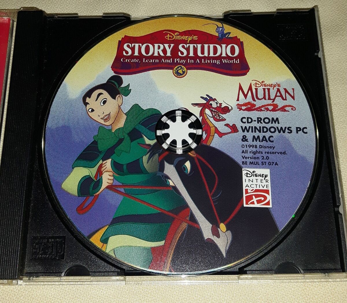 Mulan Disney 1998 PC Cd-Rom MAC in Portuguese Rare story