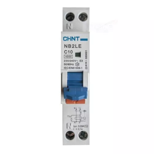 CHINT RCBO 6kA 10A 16A 20A 25A 32A 40A Circuit Breaker 1 Pole +N - Picture 2 of 8
