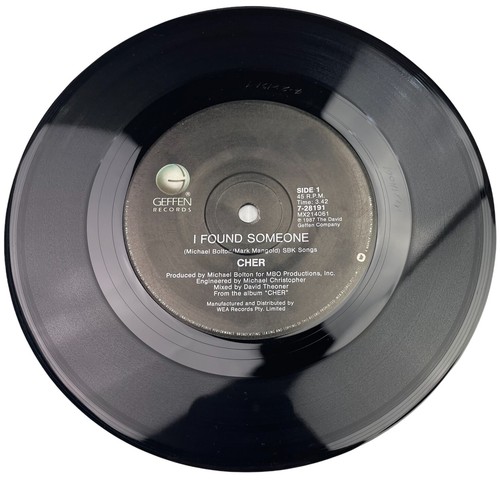 Cher I Found Someone / Dangerous Times Vinyl Record 7” 45 RPM 7-28191 Geffen 87 - Picture 2 of 10