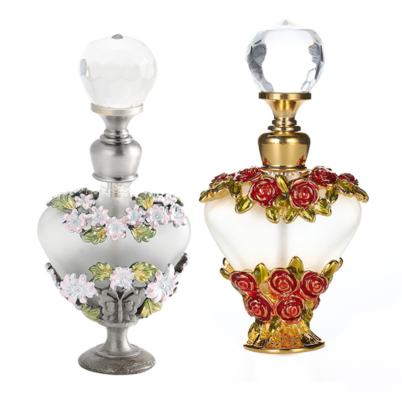 Vintage Refillable Empty Crystal Perfume Bottle Crystal Antique