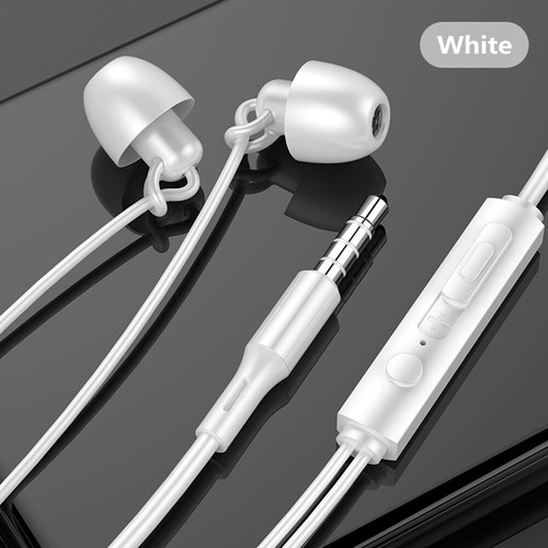In-Ear Sleep Earphone Anti-Noise Ultra-Soft Headphones Earbuds Headset For Phone - Zdjęcie 5 z 25