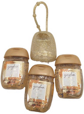 Bath Body Works GINGHAM GLOW Pocketbac Hand Sanitizer lot /w Holder 4pc set New