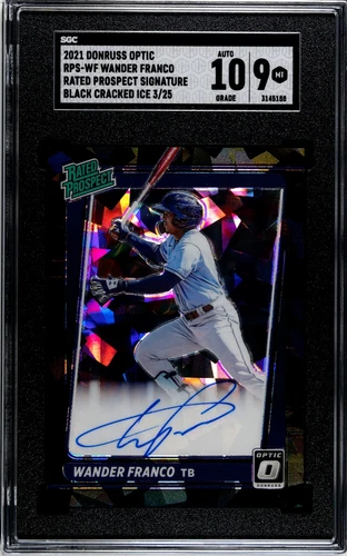 2021 Donruss Optic RPS-WF Wander Franco Rated Prospect Signature 3/25 