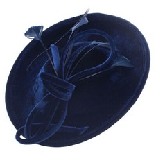 Elegante Frauen Schleife Samt Hochzeit Anlass Kirche Fascinator  Hut A624