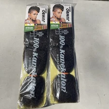 2 JUMBO BRAID Kanekalin Sensationnel African Jumbo Braid Color 4 Hot Water Set