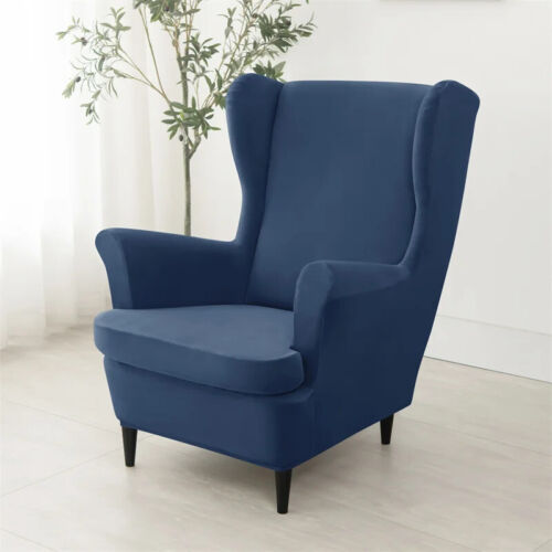 Chair Cover Wingback Chair Cover Elastic Armchair Cover with Seat Cushion Covers - Picture 3 of 58