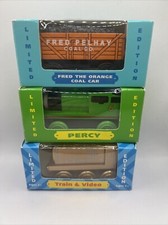 Thomas Friends Wooden Train PERCY, BRONZE DIESEL, FRED EUC Original Package