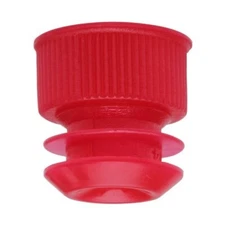 Test Tube Cap, Flange Type, 16mm, Red, Karter Scientific 208F2 (Pack 1000)