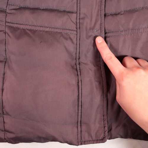 White Stuff Puffer Gilet Size UK 12 Brown Down Feather Padded High Neck Zip - Picture 6 of 13