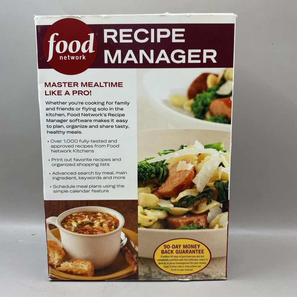 Food Network Recipe Manager • CD ROM & Book • Windows & Mac • New - Image 2 of 4