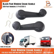 Black Folding Window Crank Handle Replacement For ISUZU NPR NKR NHK NLR Truck 