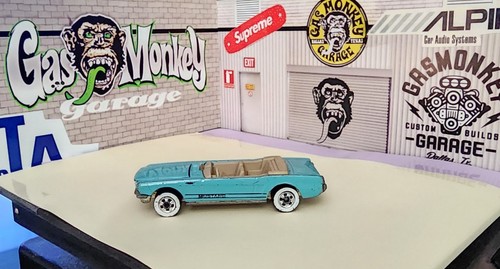 👓Hot Wheels 1989 Classic Series⚡'65 MUSTANG CONVERTIBLE Turquoise⭐WWBW Used - Picture 2 of 8