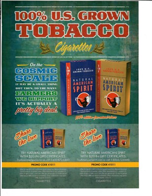 2010 Print Ad American Spirit Cigarettes US Grown Tobacco Share The Love