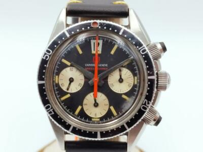 Authentic Universal Geneve Space-Compax Steel Chronograph Cal:72