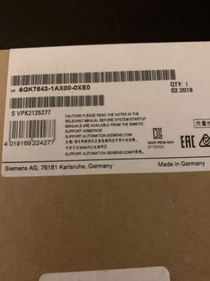 NEW Unopened SIEMENS 6GK7 543-1AX00-0XE0 / 6GK7543-1AX00-0XE0 Module