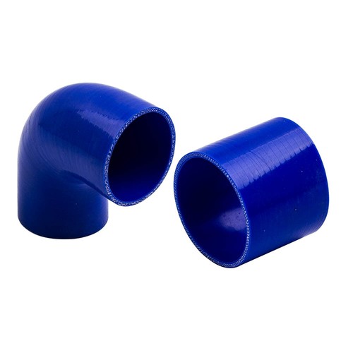 8x Kit de tuberías intercooler de aluminio universal de 3" pulgadas + manguera de silicona + abrazaderas - Imagen 10 de 12