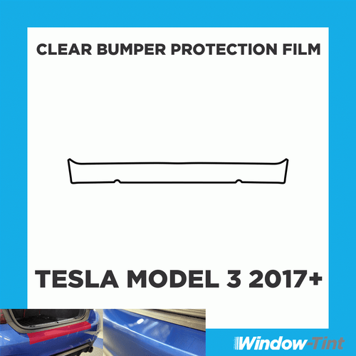 Pour Tesla Modèle 3 17+ Pare-Chocs Clair Rayures Protection Peinture Protection - Picture 1 of 3