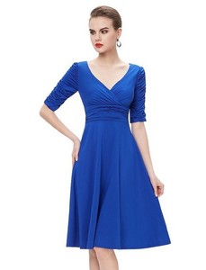 Ever-Pretty-Womens-V-Neck-Empire-Waist-Wedding-Guest-Dress-14-US-Sapphire-Blue