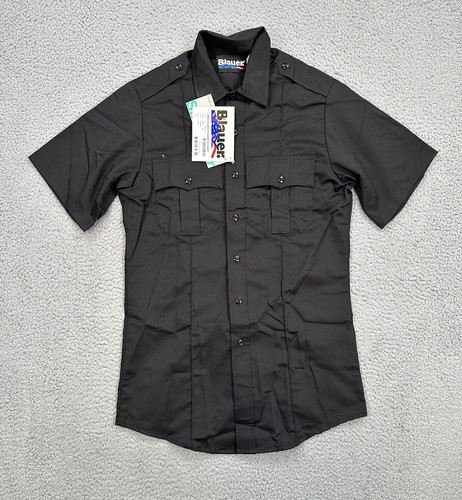 Blauer StreetGear Shirt Men's Size Small Black Short Sleeve Work Uniform NEW